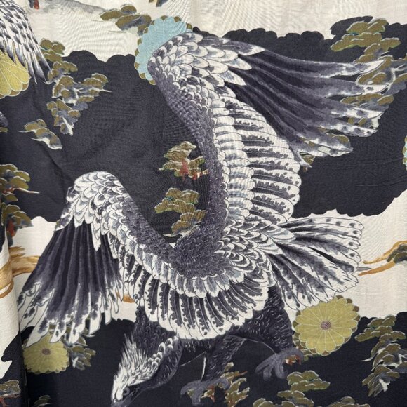 All Saints Standard Fit Eagle Long Sleeve Button Down Shirt - Picture 6 of 6